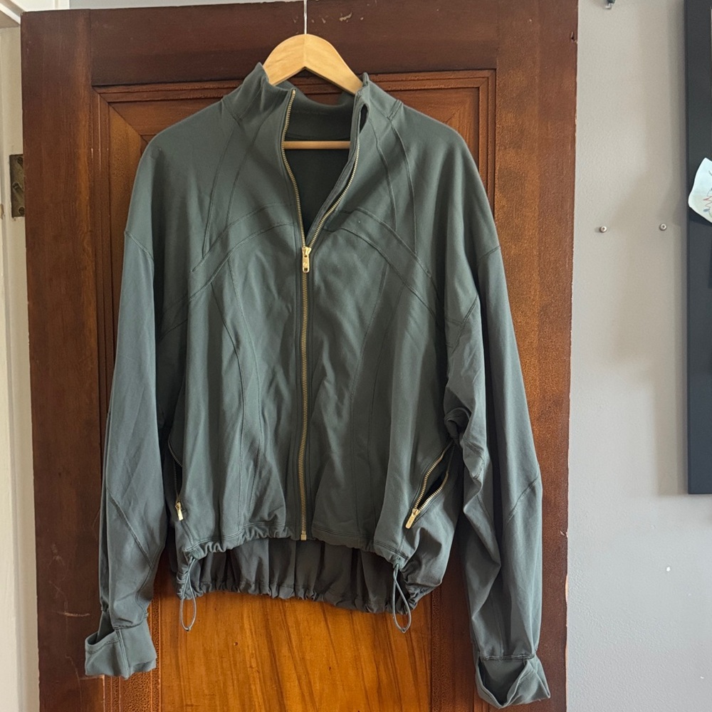 Lululemon Olive Green Zip-Front Lightweight Jacket